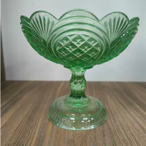 قندان پایه دار مدل پرطاووسی سبزساخت چین