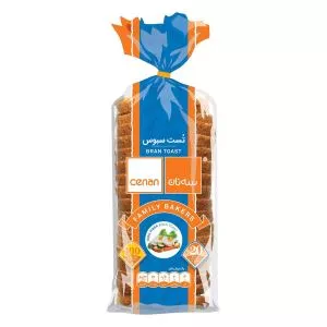 نان تست سبوس با خمیر ترش  سه نان