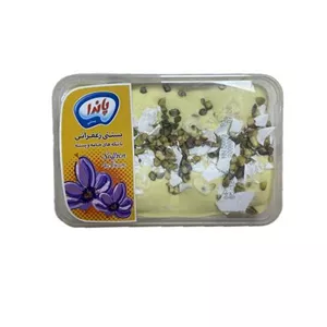 پاندا بستنی زعفرانی با مغزپسته و خامه 550گرم