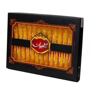 گلیران نبات زعفرانی نی دار 24 عددی