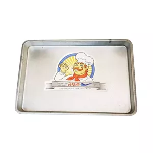 عوج دیس استیل مستطیل 40*30 ارتفاع 4.5