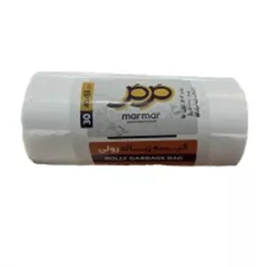 مرمر کیسه زباله تک رول شیری 45*55