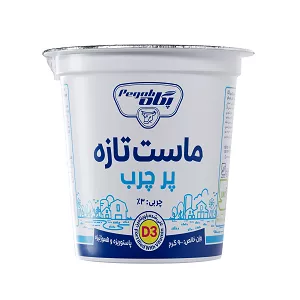 ماست لیوانی پرچرب 900 گرم پگاه