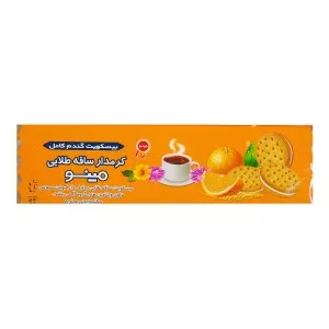 بیسکویت ساقه طلایی کرمدار پرتقالی مینو