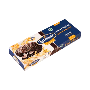 کامور بیسکوییت شوکولاف بدون قند روکش کاکائویی 81گ