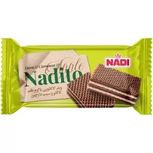 نادی ویفر دورنگ کاکائو و سیب دارچین 40گ