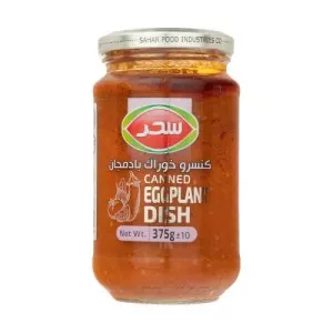 سحر کنسرو خوراک بادمجان شیشه ای 375گ