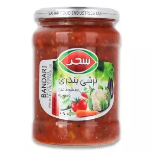 سحر ترشی بندری شیشه 640 گرم