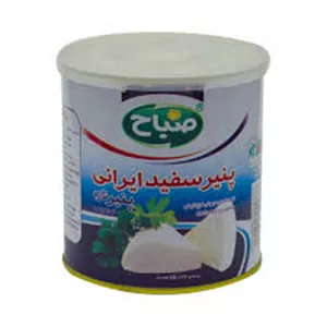 صباح پنیر سفید قوطی فلزی استوانه ای 450گ