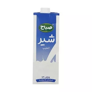 صباح شیر استریل پر چرب 1 لیتری