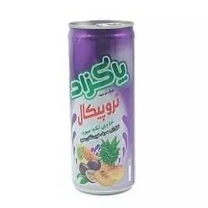 آبمیوه قوطی تروپیکال 240میل پاکزاد