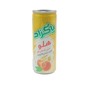 آبمیوه قوطی هلو 240میل پاکزاد