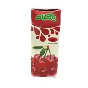 آبمیوه پاکتی آلبالو 200میل پاکزاد