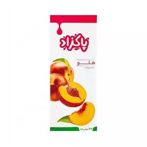آبمیوه پاکتی هلو 200میل پاکزاد