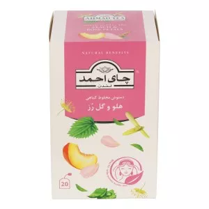 احمد دمنوش هلو و گل رز 20 عددی