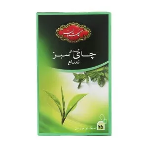 چای سبز و نعناع تی بگ (25 عدد) گلستان