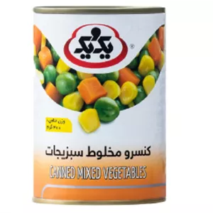 یک ویک کنسرو سبزیجات مخلوط 370 گرم