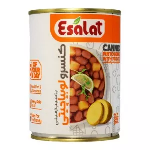 کنسرو لوبیا با سیب زمینی 380گرم اصالت
