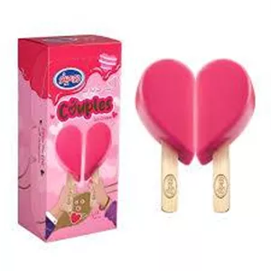 دومینو چیز کیک بستنی قلبی چوبی