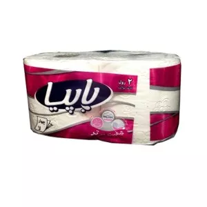پاپیا دستمال توالت 4لایه 2رول