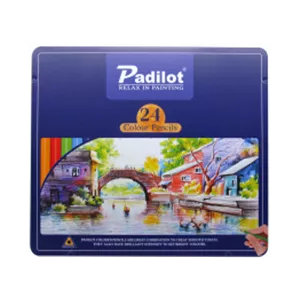 پادیلوت مداد رنگی 24 رنگ جعبه فلزی