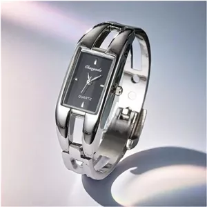 ساعت دستبندی زنانه کوارتز KIMIO با طراحی بند باز و استیل