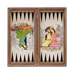 تخته نرد - شطرنج 50 خاتم طرح برجسته نقاشی چهره