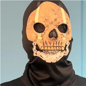 ماسک ایفای نقش گوست ghost series همراه با فیس پارچه‌ای صورت