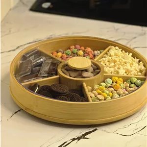 اردو خوری و رولت خوری  اردوخوري گردان بامبو چندمنظوره با درب شفاف 