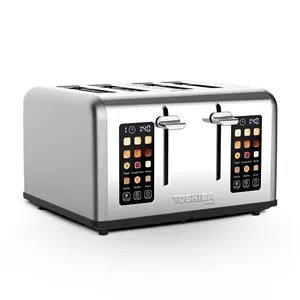 توستر نان ۴ اسلات توشیبا (Toshiba) مدل TR-315 | پنل لمسی دیجیتال و بدنه استیل