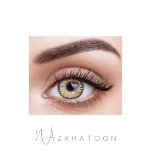 لنز رنگی چشم نیو ویژن امبر گری 3 | New Vision Colored Eye Contact Lens Amber Gray 3