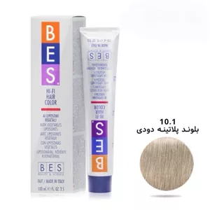 رنگ موی ۱۰۰ میل بس BES سری ASH شماره 10/1 بلوند پلاتینه (خاکستری)