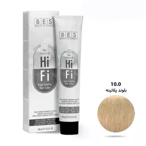 رنگ موی ۱۰۰ میل بس BES سری NATURAL شماره 10/0 بلوند پلاتینه