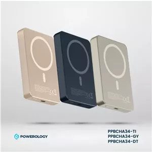 پاوربانک Powerology 10000 mAh با توان 20 وات PD و 15 وات Magsafe