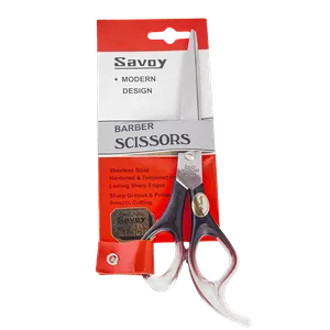 قیچی اصلاح و کوتاهی مو ساووی (Savoy) سایز 18 سانتی متر (دسته عسلی)