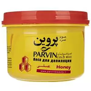 موم سرد پروین مدل عسلی نرم‌کننده و تغذیه‌کننده پوست حین اپیلاسیون دارالشفاء 