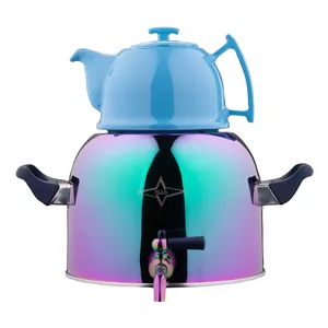 کتری رو گازی با قوری چینی پلان مدل 5182