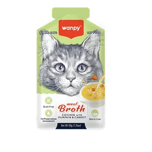 سوپ گربه ونپی با طعم مرغ، کدو حلوایی و هویج