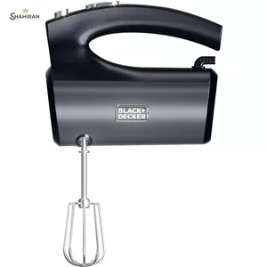 همزن بلک اند دکر مدل BLACK DECKER SSMH325 همزن و قلاب خمیرزن استیل، 5 سرعته | اصـل