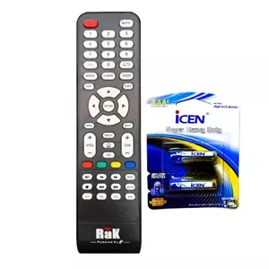 کنترل تلویزیون راک RAK دکمه سفید مدل 133  به همراه باتری