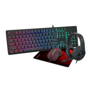 باندل موس، کیبورد، هدست و موس پد گیمینگ ردراگون Redragon Essentials S107P-BA