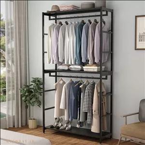 رگال فلزی سه طبقه با دو جای آویز عرض ۱۲۰