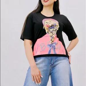 تیشرت کراپ دختر مرواریددوزی