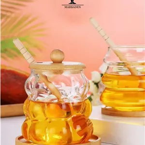 عسل خوری پیرکس سنگی درب بامبو MP-1703b