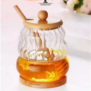 عسل خوری پیرکس کدو بزرگ درب بامبو MP-1702b
