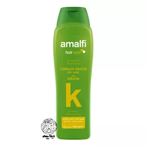 شامپو کراتینه برای موهای چرب 750 میلی‌لیتر آمالفی