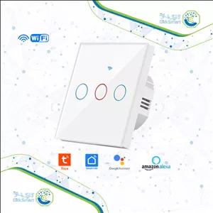 کلید هوشمند لمسی سه پل مدل CL-WTS103 | با وای فای و ریموت| کلیک اسمارت