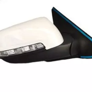 آینه بغل برقی پژو 405 راهنمادار/ پارس سوکت قدیم هیتر دار و دماسنج دار سمت شاگرد (راست)- فلاپ سفید