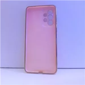 گارد A33 صورتی ژله ای طرح مای کیس (My Case) مناسب سامسونگ a33