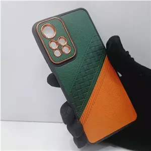 گارد گوشی شیائومی Note 11 pro روکش چرمی محافظ دور لنز قاب و کاور note11pro نوت 11 پرو سبز